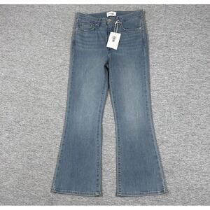 Frame Jeans Womens Size 27 Blue Denim Le Crop Mini Boot Stretch NEW